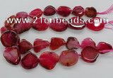 CNG3515 15.5 inches 20*25mm - 25*35mm freeform agate slab beads