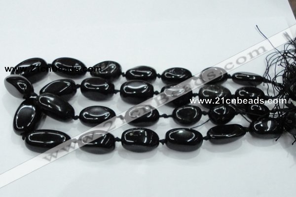 CNG352 15.5 inches 15*20mm - 20*35mm nuggets obsidian beads
