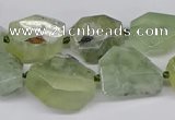 CNG3532 15.5 inches 12*16mm - 13*18mm faceted nuggets prehnite beads