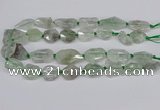 CNG3534 15.5 inches 15*20mm - 20*30mm freeform green quartz beads