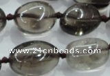 CNG355 15.5 inches 15*20mm - 25*30mm nuggets smoky quartz beads