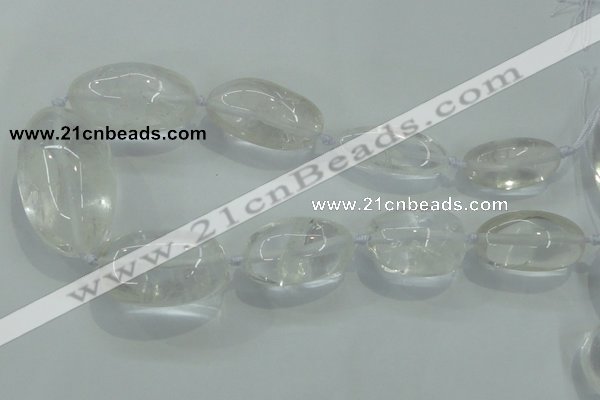 CNG357 15.5 inches 15*30mm - 25*48mm nuggets white crystal beads