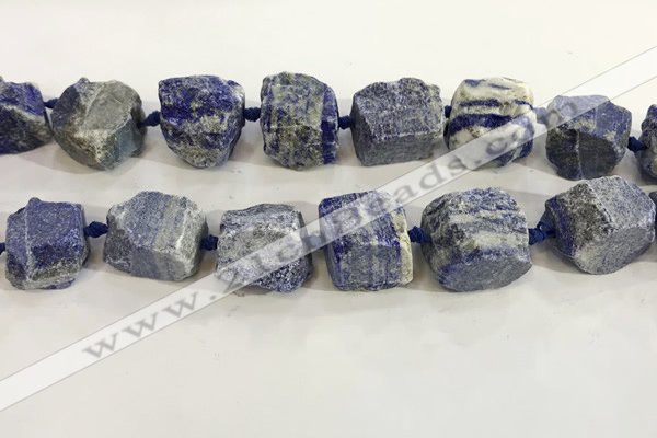CNG3570 15.5 inches 18*20mm - 25*30mm nuggets rough lapis lazuli beads