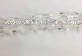 CNG3593 15*25mm - 20*35mm faceted nuggets white crystal beads