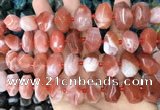 CNG3613 15.5 inches 13*20mm - 15*24mm faceted nuggets red agate beads