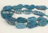 CNG3622 20*35mm - 30*45mm freeform plated druzy agate beads