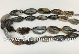 CNG3643 15.5 inches 22*30mm - 30*40mm freeform druzy agate beads