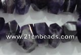 CNG367 15.5 inches 10*20mm faceted nuggets amethyst beads