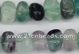 CNG39 15.5 inches 11*15mm nuggets fluorite gemstone beads