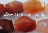 CNG391 15.5 inches 13*18mm – 18*24mm faceted nuggets agate beads