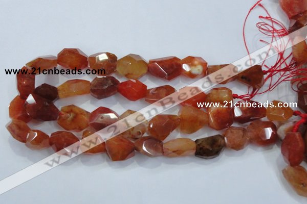 CNG392 15.5 inches 18*20mm – 22*25mm faceted nuggets agate beads