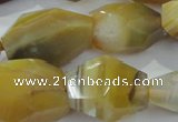 CNG396 15.5 inches 15*25mm – 22*30mm faceted nuggets agate beads