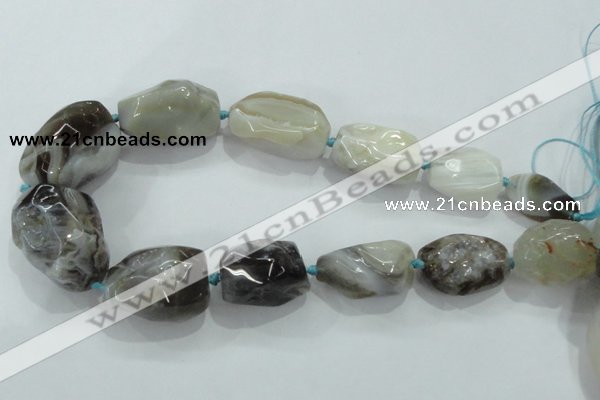 CNG415 15.5 inches 18*20mm - 28*40mm nuggets agate gemstone beads