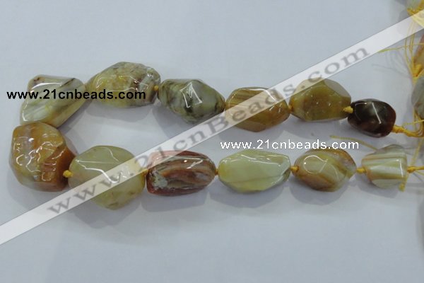 CNG416 15.5 inches 18*20mm - 28*40mm nuggets agate gemstone beads