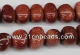 CNG43 15.5 inches 11*15mm nuggets goldstone gemstone beads