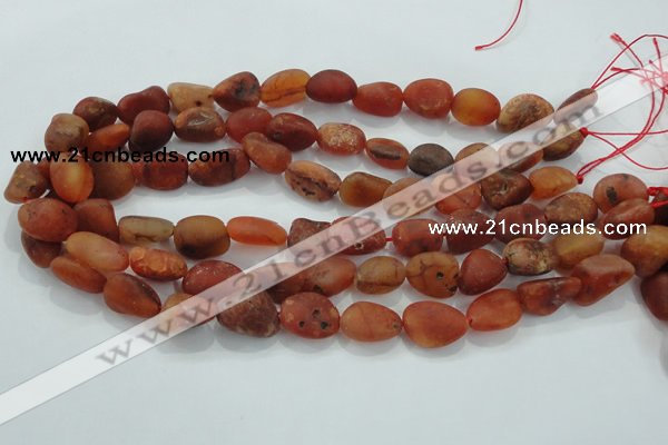 CNG430 15.5 inches 13*18mm nuggets agate gemstone beads