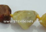 CNG432 15.5 inches 18*25mm – 25*38mm nuggets agate gemstone beads