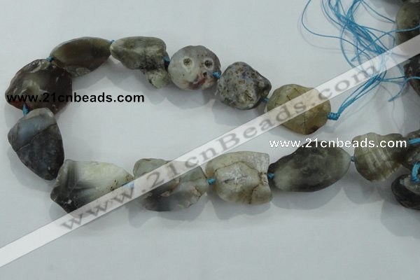 CNG436 15.5 inches 20*25mm – 28*40mm nuggets Botswana agate beads