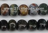 CNG44 15.5 inches 11*15mm nuggets Indian agate gemstone beads