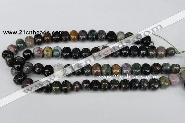 CNG44 15.5 inches 11*15mm nuggets Indian agate gemstone beads