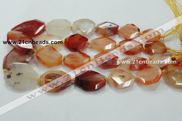 CNG446 15.5 inches 18*20mm – 30*42mm faceted nuggets agate beads