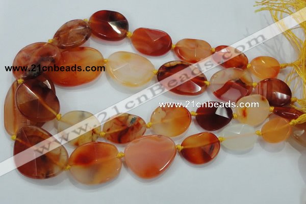 CNG447 15.5 inches 15*20mm – 30*40mm faceted nuggets agate beads