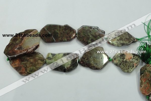 CNG454 15.5 inches 30*35mm - 40*60mm nuggets New kambaba jasper beads