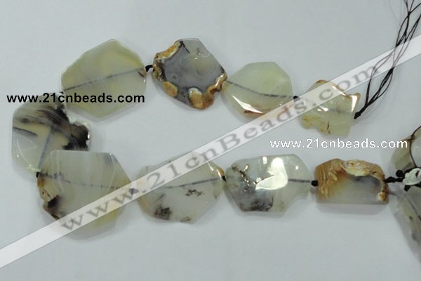 CNG456 15.5 inches 24*30mm - 35*55mm nuggets agate gemstone beads