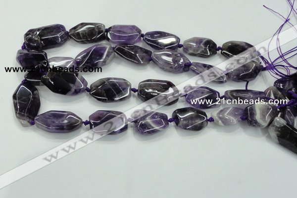 CNG466 15.5 inches 15*20mm - 20*35mm nuggets amethyst beads