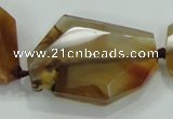 CNG470 15.5 inches 20*30mm - 28*45mm faceted nuggets agate beads