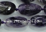 CNG476 15.5 inches 15*20mm - 25*35mm faceted nuggets amethyst beads