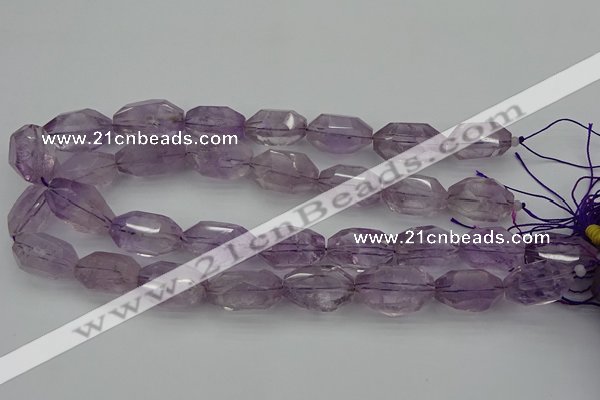 CNG5000 15.5 inches 13*18mm - 15*25mm faceted nuggets amethyst beads