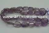 CNG5001 15.5 inches 18*25mm - 22*30mm faceted freeform amethyst beads