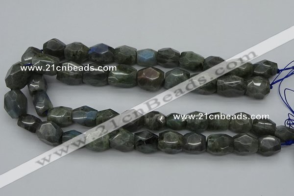 CNG5007 15.5 inches 10*14mm - 13*18mm faceted nuggets labradorite beads