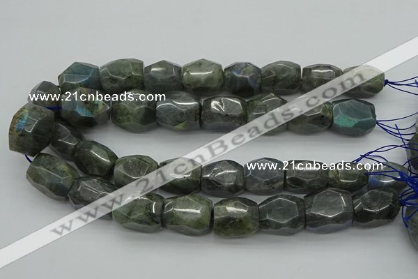 CNG5009 15.5 inches 15*20mm - 18*25mm faceted nuggets labradorite beads