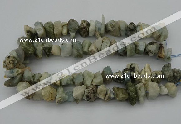 CNG5011 15.5 inches 10*15mm - 15*20mm nuggets aquamarine beads