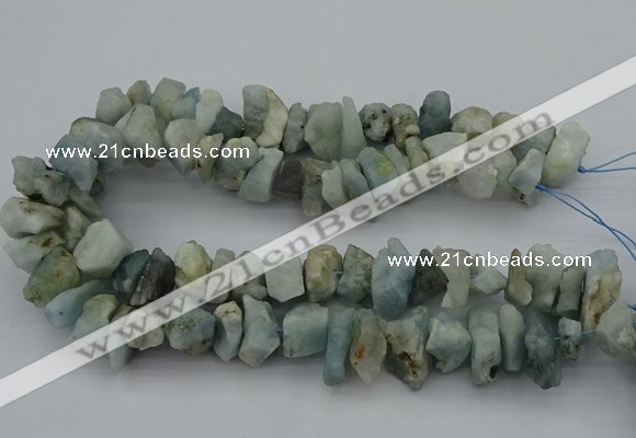 CNG5012 15.5 inches 10*15mm - 15*20mm nuggets aquamarine beads