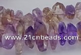 CNG5026 15.5 inches 7*12mm - 10*18mm faceted nuggets ametrine beads