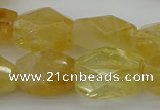 CNG5050 15.5 inches 13*18mm - 15*20mm faceted nuggets citrine beads