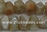 CNG5054 15.5 inches 10*14mm - 12*16mm faceted nuggets moonstone beads