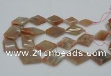 CNG5064 15.5 inches 20*30mm - 35*45mm faceted freeform sunstone beads