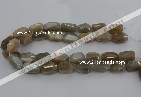 CNG5089 15.5 inches 13*18mm - 15*25mm faceted nuggets sunstone beads