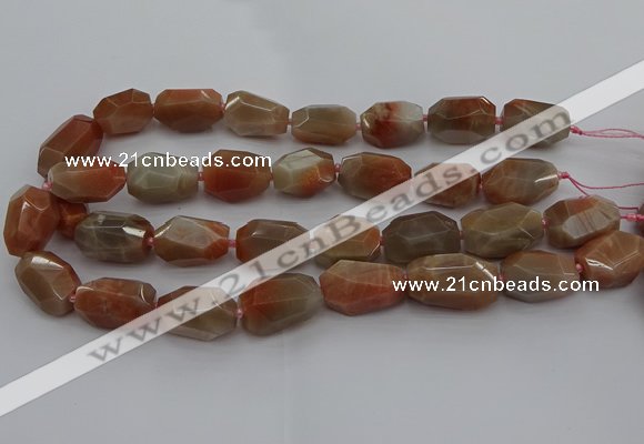 CNG5090 15.5 inches 13*18mm - 15*25mm faceted nuggets sunstone beads