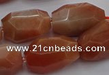 CNG5091 15.5 inches 13*18mm - 15*25mm faceted nuggets sunstone beads