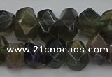 CNG5097 15.5 inches 10*14mm - 12*16mm faceted nuggets fluorite beads