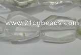 CNG5100 15.5 inches 14*20mm - 18*25mm freeform white crystal beads