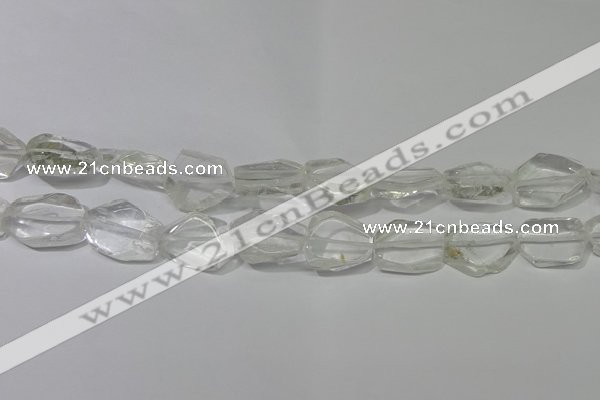 CNG5100 15.5 inches 14*20mm - 18*25mm freeform white crystal beads