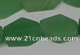 CNG5124 14*20mm - 18*25mm freeform matte green aventurine beads