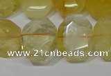 CNG5129 15.5 inches 15*18mm - 15*20mm faceted freeform citrine beads