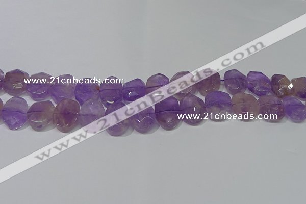 CNG5131 15.5 inches 15*18mm - 15*20mm faceted freeform ametrine beads